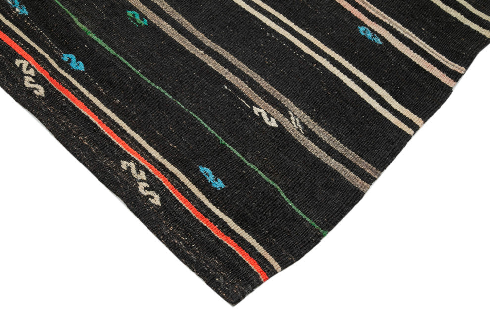 Rug N Carpet - Handmade Oriental 6' 8'' x 11' 2'' Vintage Goat Hair Kilim Rug
