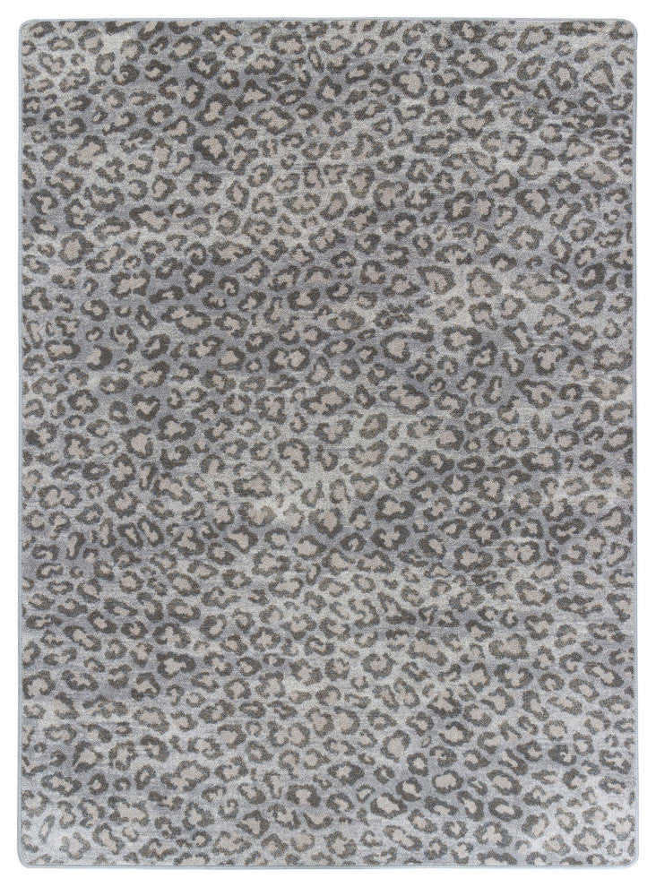 Snow Leopard, Gray, 5'x8'