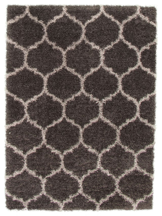 eCarpetGallery Shag Area Rug, Dark Grey, 5'3" x 7'3"