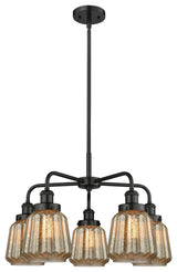Innovations Chatham 5 24.5" Chandelier Matte Black