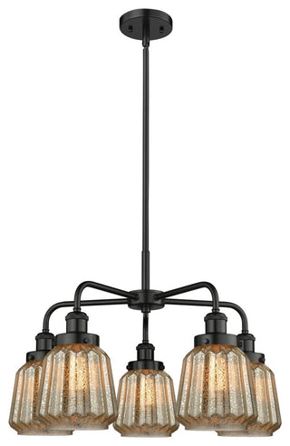 Innovations Chatham 5 24.5" Chandelier Matte Black