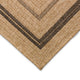 Sahara Multi Border Indoor/Outdoor Rug Natural 7'10" Square