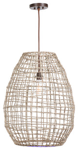 Cross Weave 1-Light Pendant