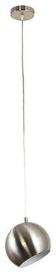 CHLOE Lighting Ironclad Contemporary 1-Light Mini Pendant, Brushed Nickel