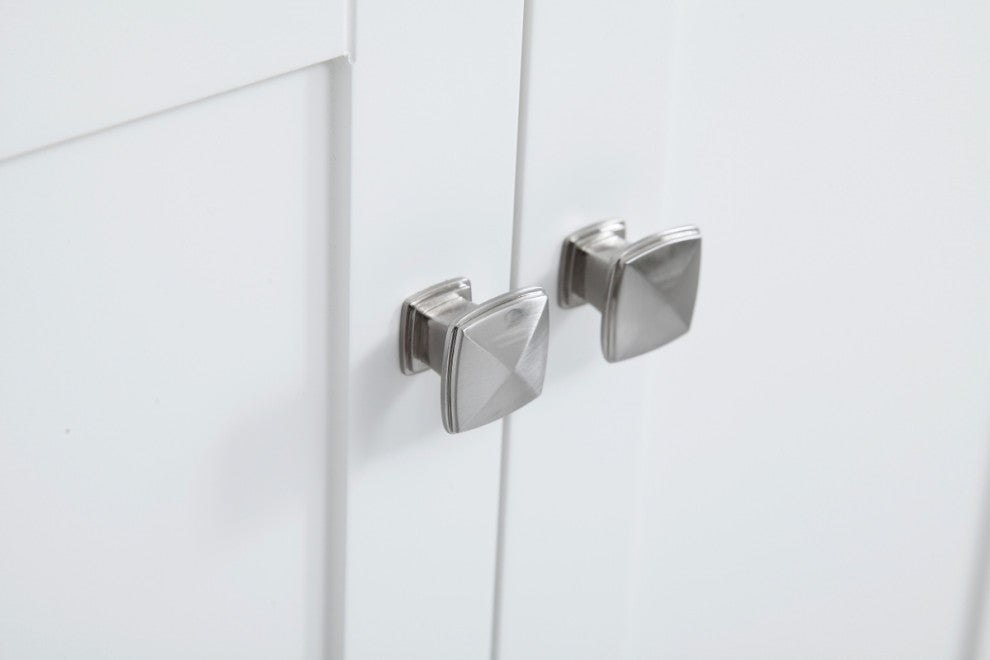 24" Single Bathroom Vanity Set, White, White, 24