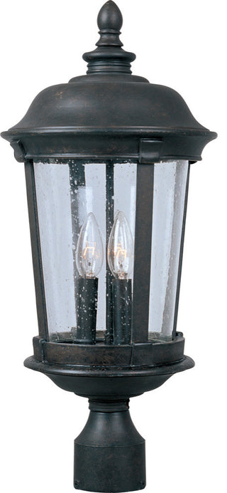 Maxim Dover VX 3-Light Outdoor Pole/Post Lantern Bronze - 40091CDBZ