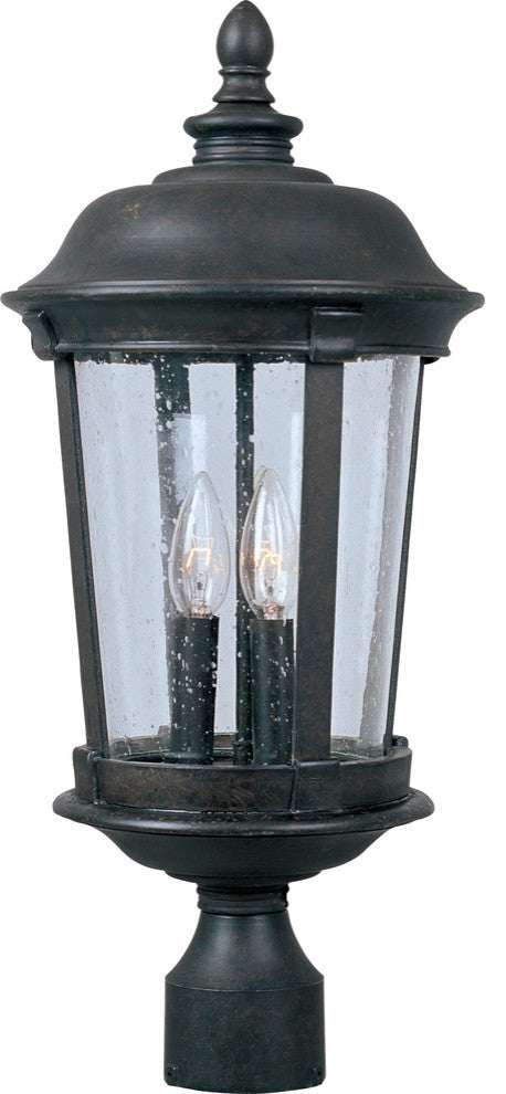 Maxim Dover VX 3-Light Outdoor Pole/Post Lantern Bronze - 40091CDBZ