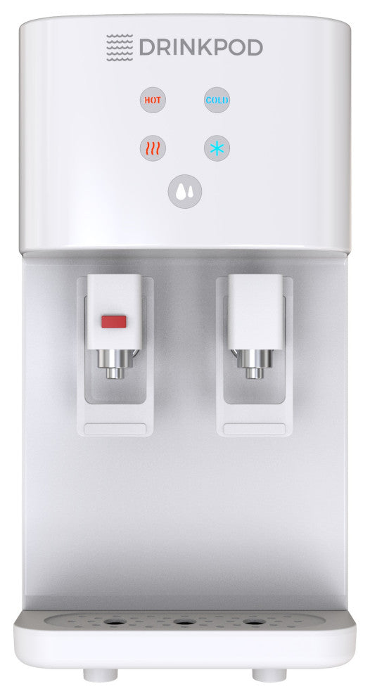 Drinkpod 2000 Series Bottleless Hot and Cold Touchless Water Dispenser, White