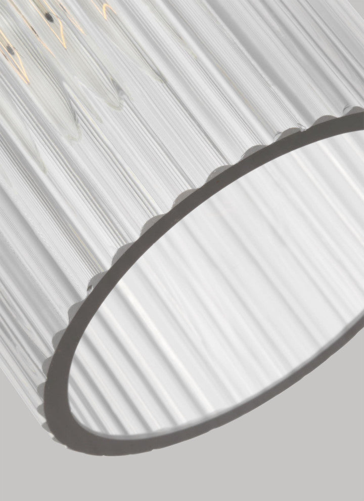 Geneva Medium Pendant, Polished Nickel