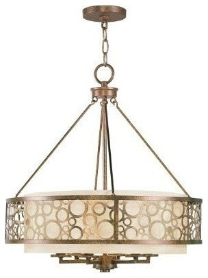 Livex Lighting 6 Light Pbz Chandelier - 8676-64
