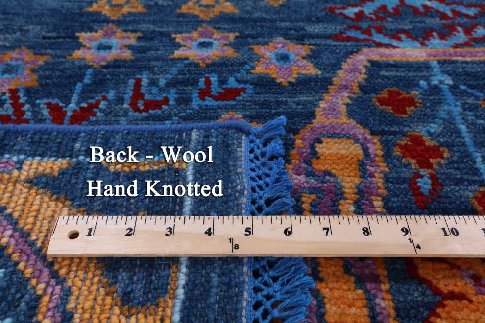 8' 2" X 10' 2" Handmade Turkish Oushak Wool Rug - Q15956