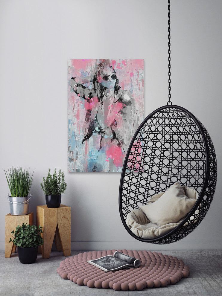 "Urban Style Fashion" Painting Print on Wrapped Canvas, 24"x36"