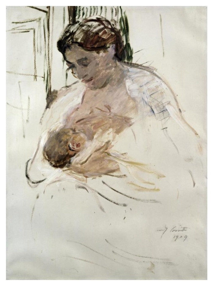 "Charlotte with Wilhelmine" Digital Paper Print by Lovis Corinth, 18"x24"