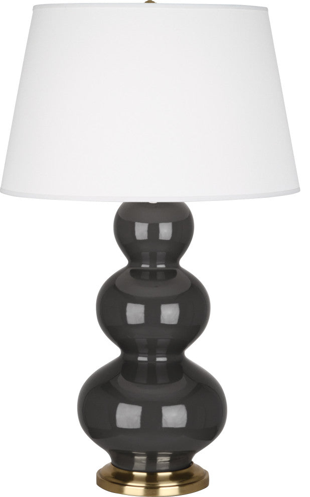 Triple Gourd Table Lamp, Ash