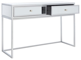 Safavieh Aster 2 Drawer Mirrored Desk, Silver/Mirror