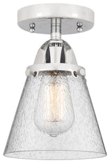 Small Cone Semi-Flush Mount, Polished Chrome, Seedy, Seedy