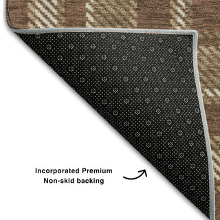 Premium Machine Washable Mayfield AMF563 Chocolate 1'8" x 2'6" Rug