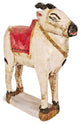 Consigned Antique Wood Indian Cow Statue 2