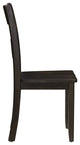ACME Haddie Side Chair, Set of 2, Distressed Walnut