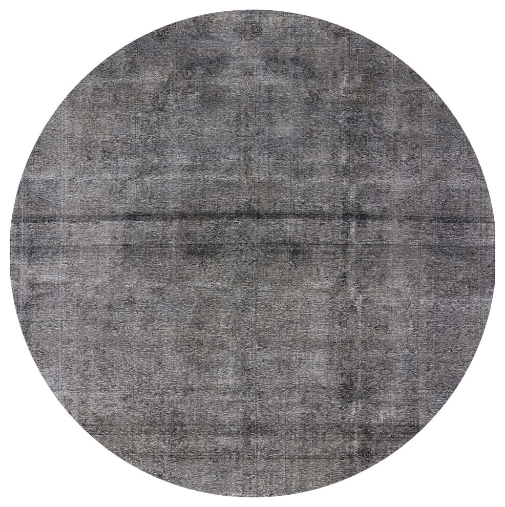 Ahgly Company Indoor Round Mid-Century Modern Area Rugs, 4' Round