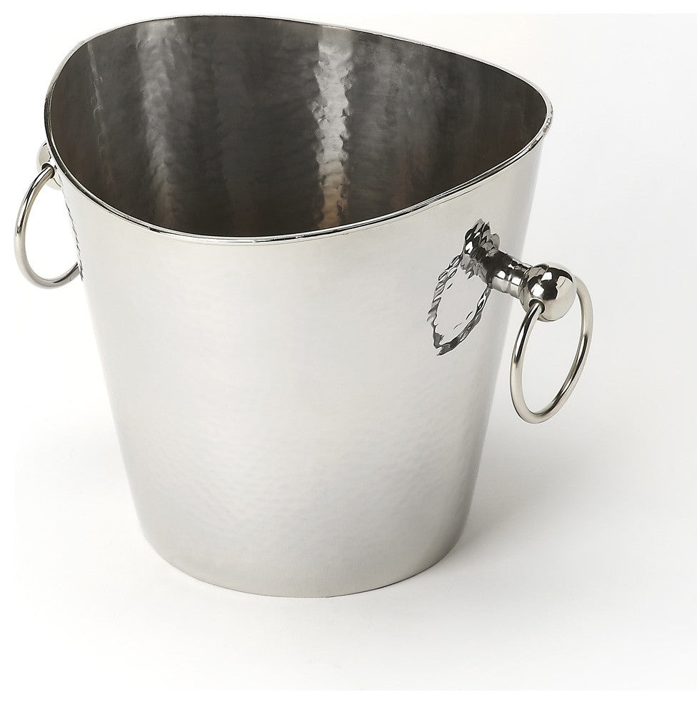 Butler Mendocino Hammered Stainless Steel Wine Bucket