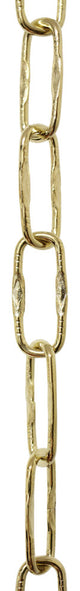 RCH Hardware Steel Spanish Chandelier Chain, 2 Sizes, 10', Polished Brass, U25