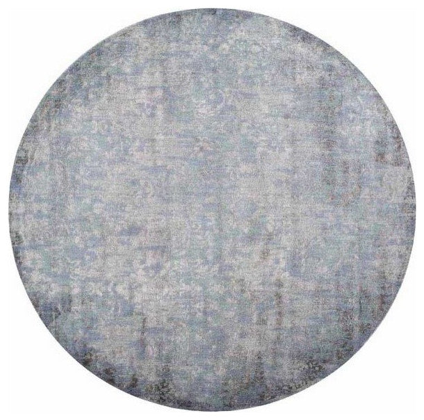 Nourison Twilight TWI05 8'' Round Slate Rug