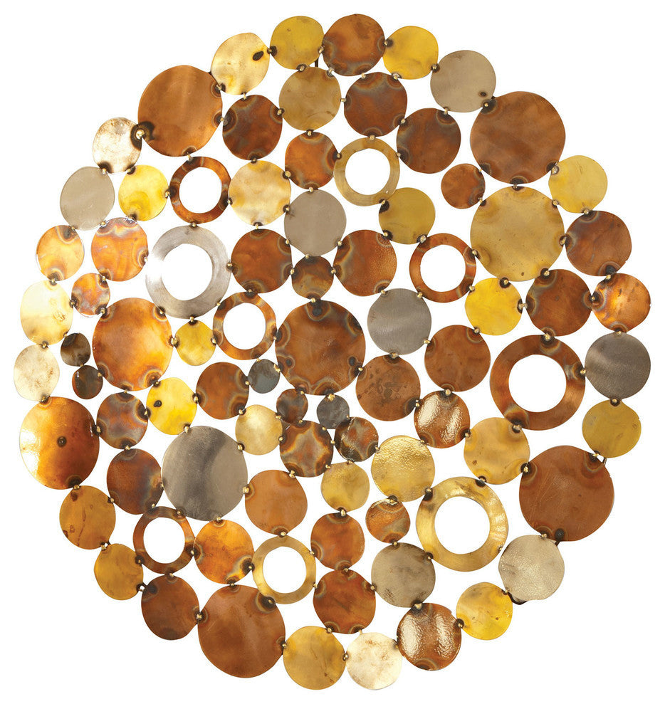 Pomeroy Novell Round Wall Decor, Mixed Metals