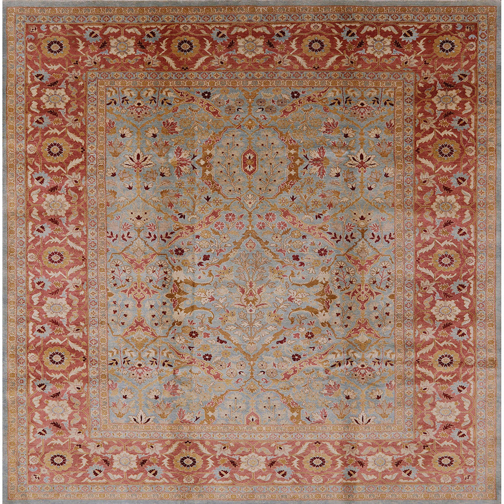 Ahgly Company Indoor Square Mid-Century Modern Area Rugs, 7' Square