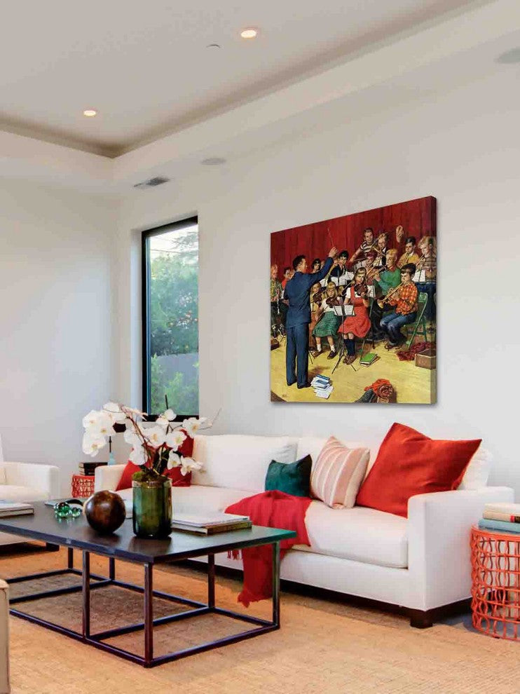 "School Orchestra" Painting Print on Canvas by Amos Sewell