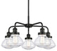 Innovations Lighting 916-5CR-14-25 Olean Chandelier Olean 5 Light - Matte Black