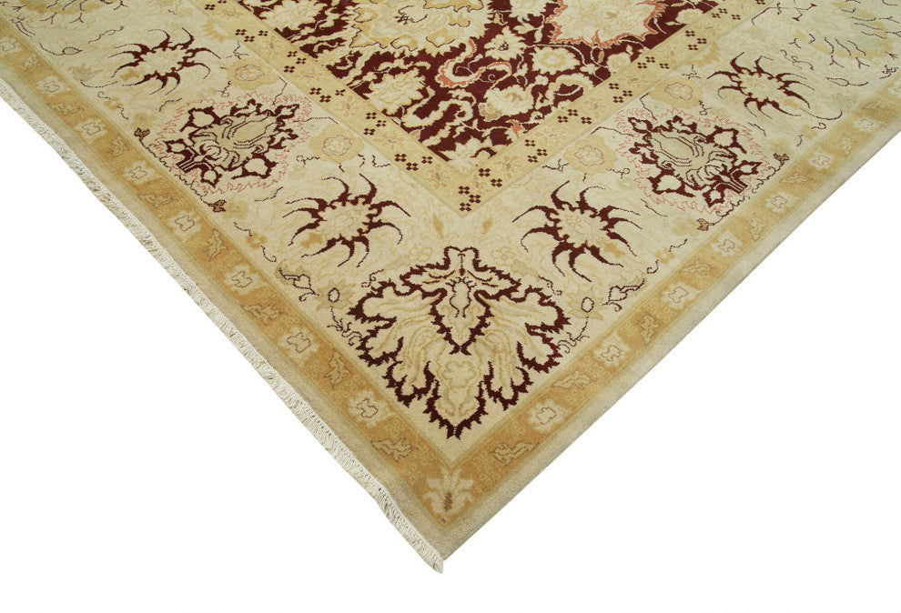Rug N Carpet - Hand-Knotted Oriental 12' 0" x 14' 8" Large Oushak Area Rug