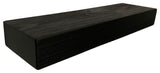 Rustic Floating Mountable Wood Shelf 3" Thick x 7" Deep, Pine, Black, 12"