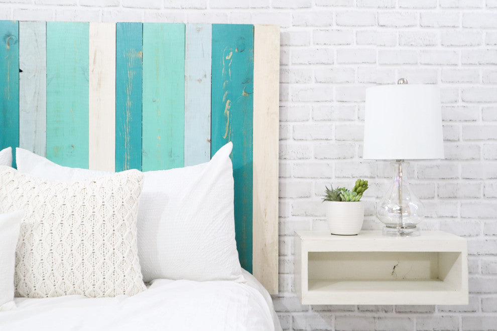 Handcrafted Headboard, Hanger Style, Serenity Mix, Queen