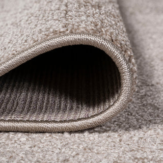 Haze Solid Low-Pile Runner Rug, Beige, 5 X 8