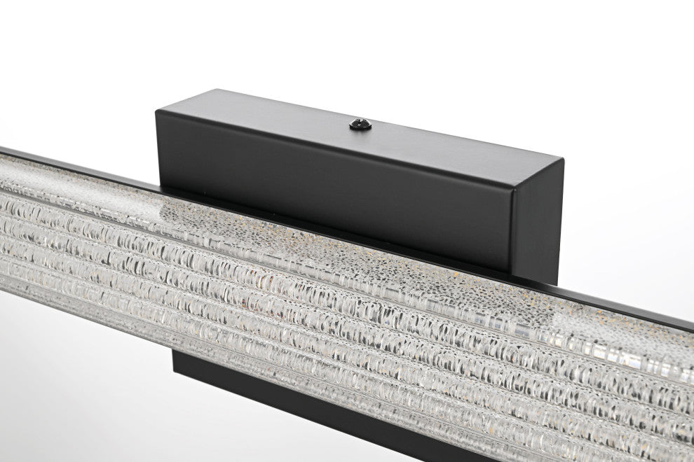 Home Living 16" Led Wall Sconce, Black