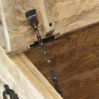 vidaXL Coffee Table White Solid mango wood 26.8 in Coffee Table Square