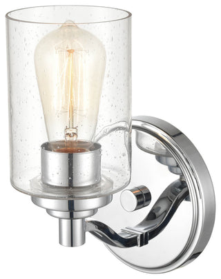1-Light 4.375" Bath Sconce Clear Seedy, Chrome