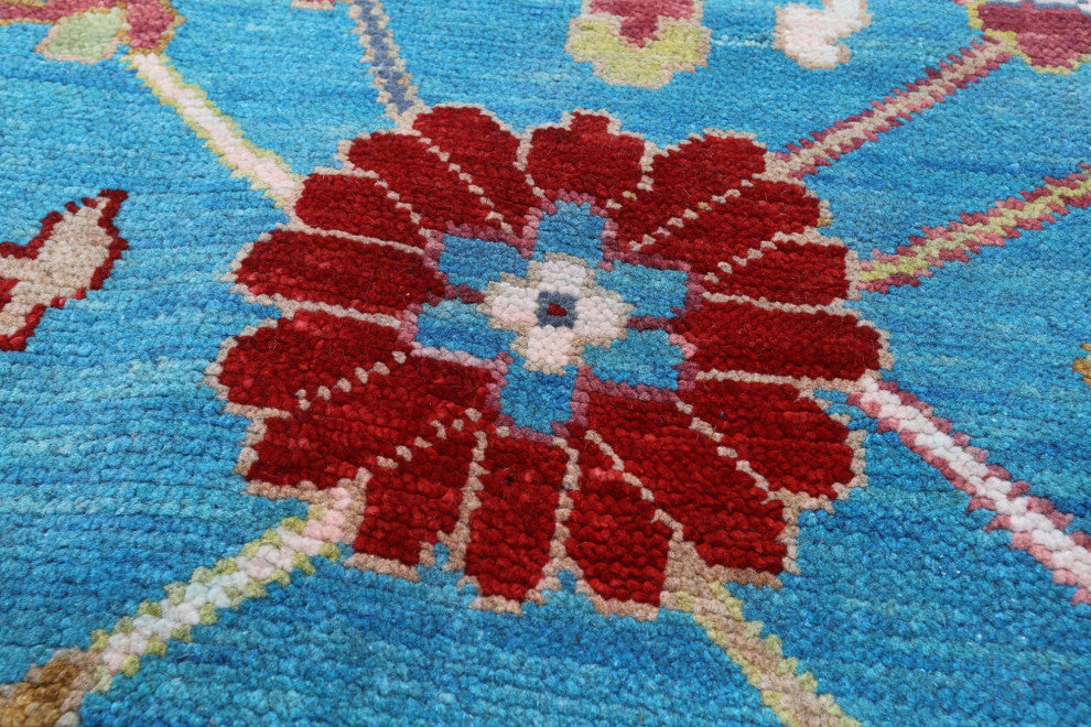 Handmade Turkish Oushak Wool Rug 8' 1" X 10' 3" - Q15862