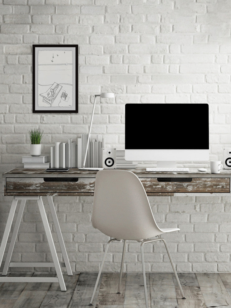 "Read and Chill" Framed Painting Print, 30"x45"