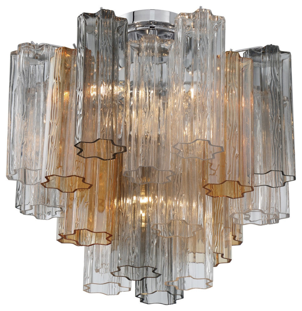 Crystorama Lighting Group ADD-300-AU_CEILING Addis 4 Light 18"W - Polished