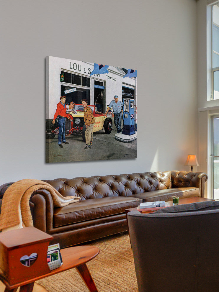 "Gas Money" Painting Print on Canvas by George Hughes