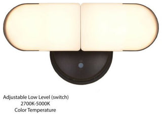 Lambda 2 Light LED Outdoor Linkable Flood Light Bronze