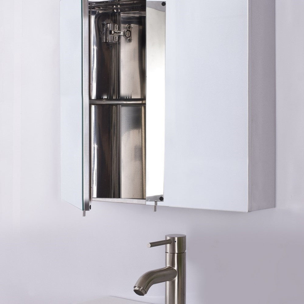 Double Door Mirrored Medicine Cabinet