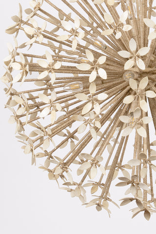 Corbett Lighting Corfu Chandelier, Ivory Coco, 40"Dx39.75"H