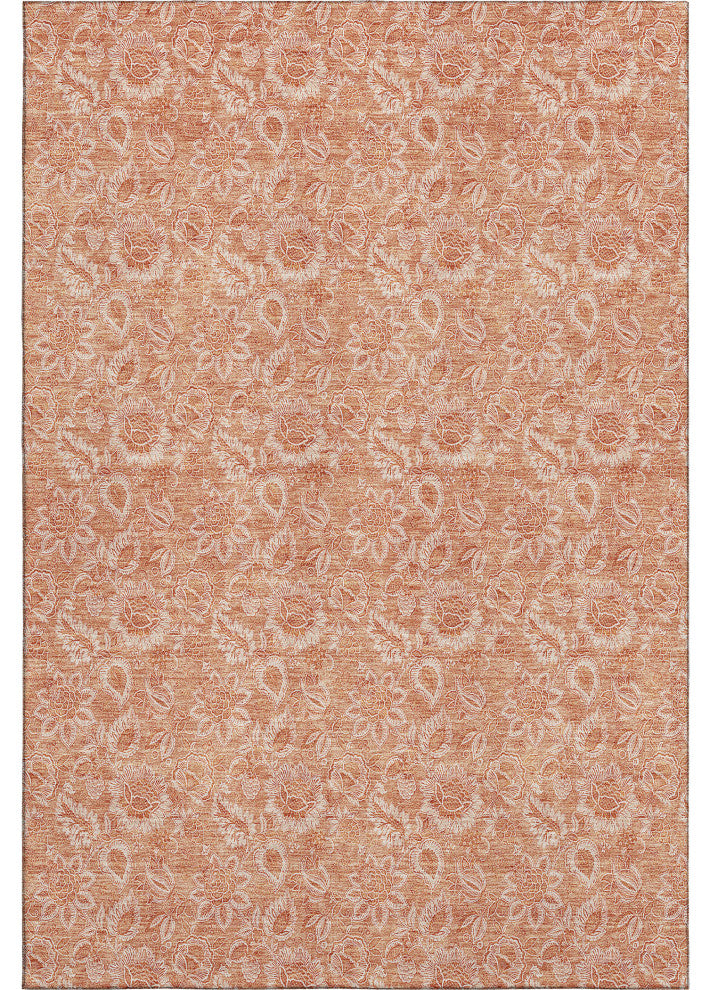 Premium Machine Washable Mayfield AMF662 Salmon 3' x 5' Rug