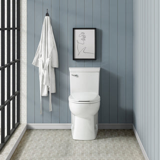 Classe One-Piece Toilet with Front Flush Handle 1.28 GPF, Glossy White