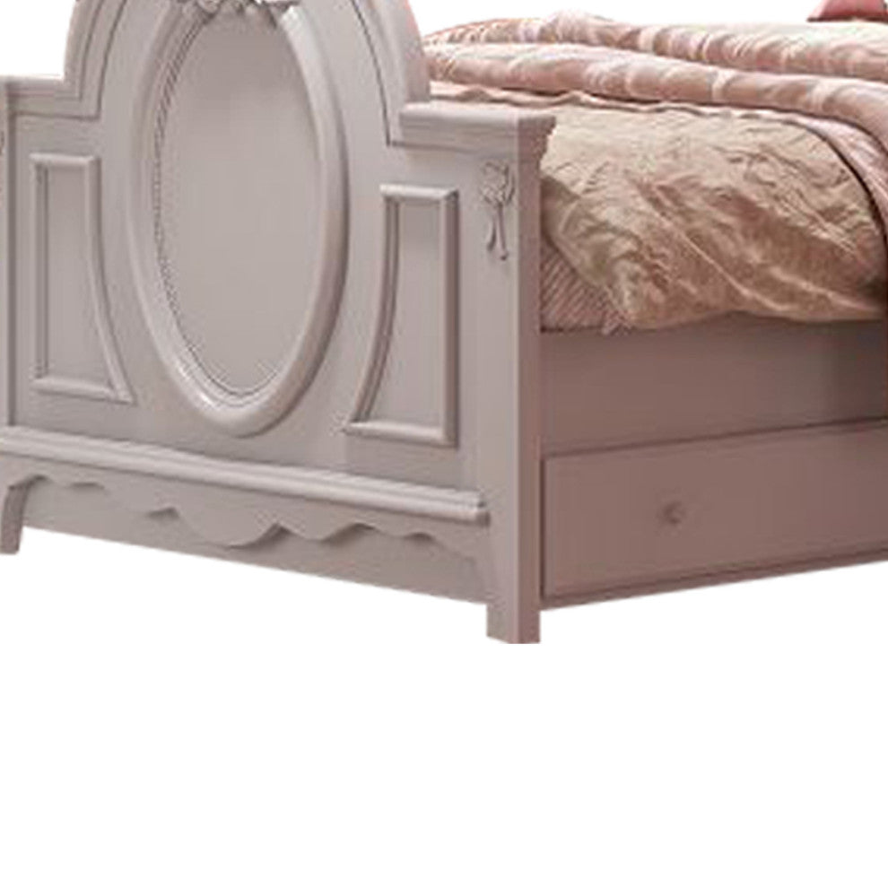 ACME Flora Full Bed, Poster, White Finish