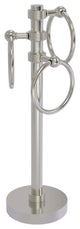 Vanity Top 3 Towel Ring with Groovy Accents, Satin Nickel