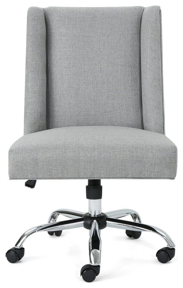 GDF Studio Tucker Traditional Home Office Chair, Gray